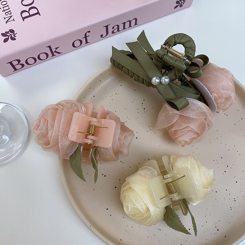 Lafleur.acc - Ginka Hairclaw เครื่องประดับแฟชั่น กิ๊บติดผมเกาหลี กิ๊บติดผมดอกไม้ เครื่องประดับเกาหลี