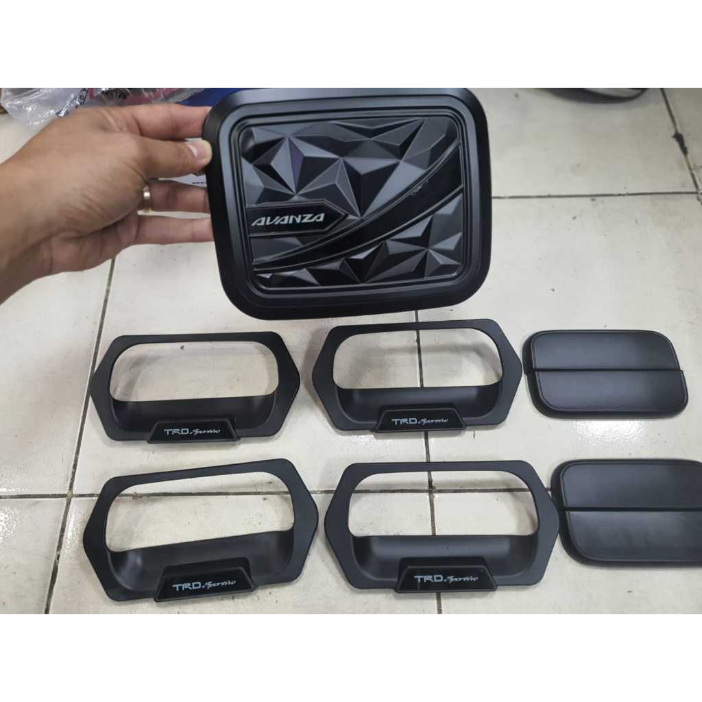 มือจับด้านนอก avanza vvti สีดํา + แพ็คเกจฝาถัง