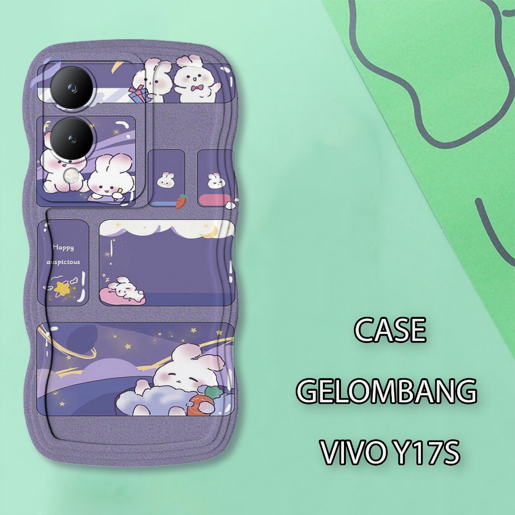 Soft Case WAVE Hp VIIVO Y17S - เคสกล้อง Pro - เคสแฟชั่น Cute Motif - เคสโทรศัพท์มือถือและผิว - Silic
