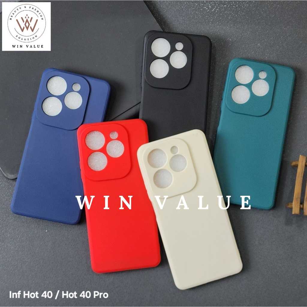 เคส Infinix Hot 40 Infinix Hot 40 Pro Macaron Square Edge / Case Liquid Square Infinix Hot 40 Infini