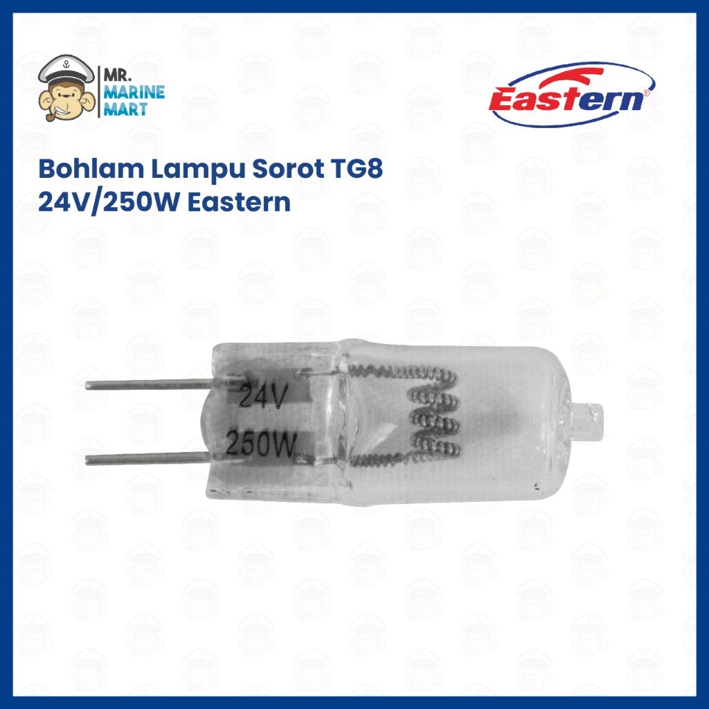 TG8 หลอดฮาโลเจนโคมไฟทะเล 24V/250W
