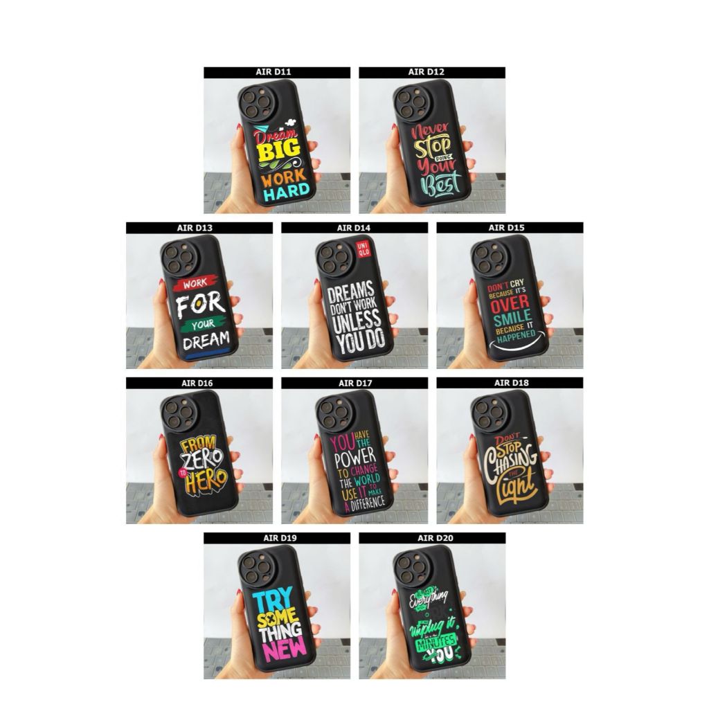 OPPO F5 F1S/Reno 4/Reno 4F/Reno 5/Reno 5F/Reno 6/Reno 7 4G/Reno 7 5G CASE MOTIF CODE AIR D11-D20 GM 