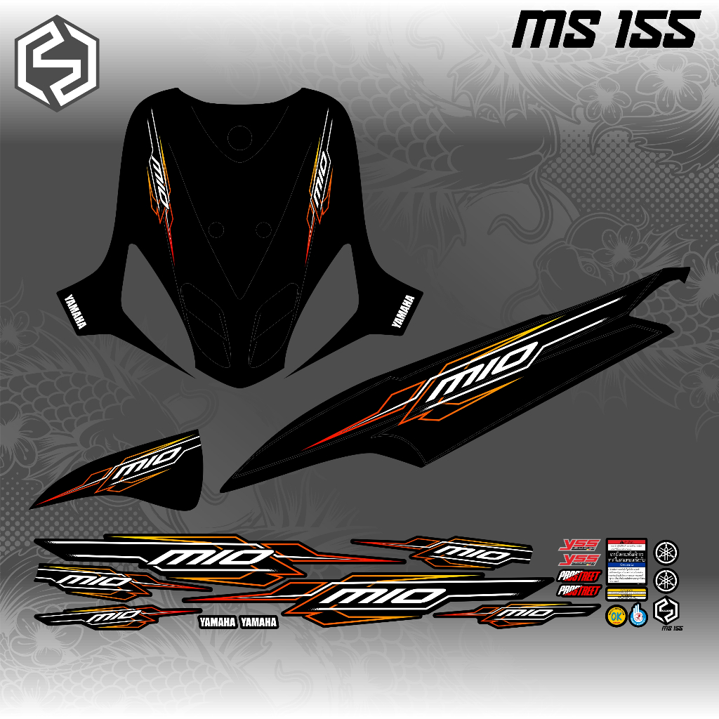 STRIPING MIO SPORTY mio smile graphic variation thailand ms155/ms166