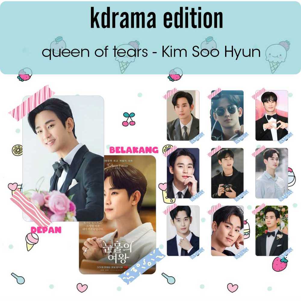 Kdrama edition queen of Tearis photocard kim soo Hyun baek Hyun woo