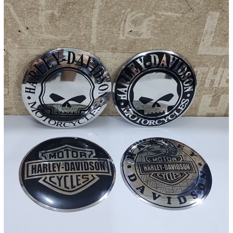 สัญลักษณ์โลโก้ Harley Davidson HD เส้นผ่านศูนย์กลาง 10 ซม. สแตนเลสป้องกันสนิมทนความร้อน
