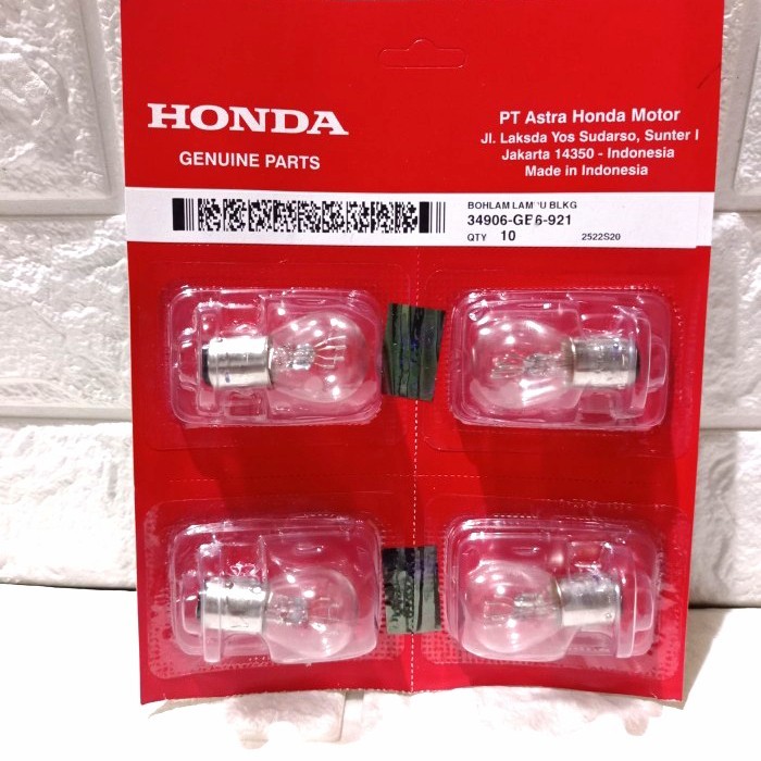 AHM 34906-GB6-921 หลอดไฟด้านหลังสําหรับรถจักรยานยนต์ 12V Underbone และอัตโนมัติ