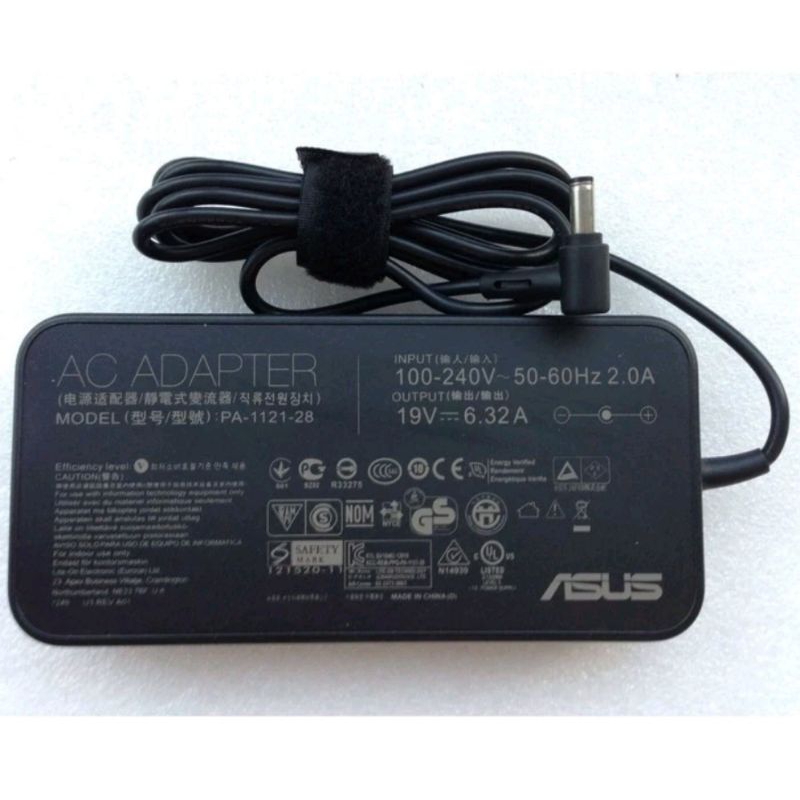 Asus TUF FX705GE FX705DY FX505 FX505GD 19V 6.32A 6.0x3.7 มม.PA-1122-28 A15-120P1A อะแดปเตอร์ชาร์จ