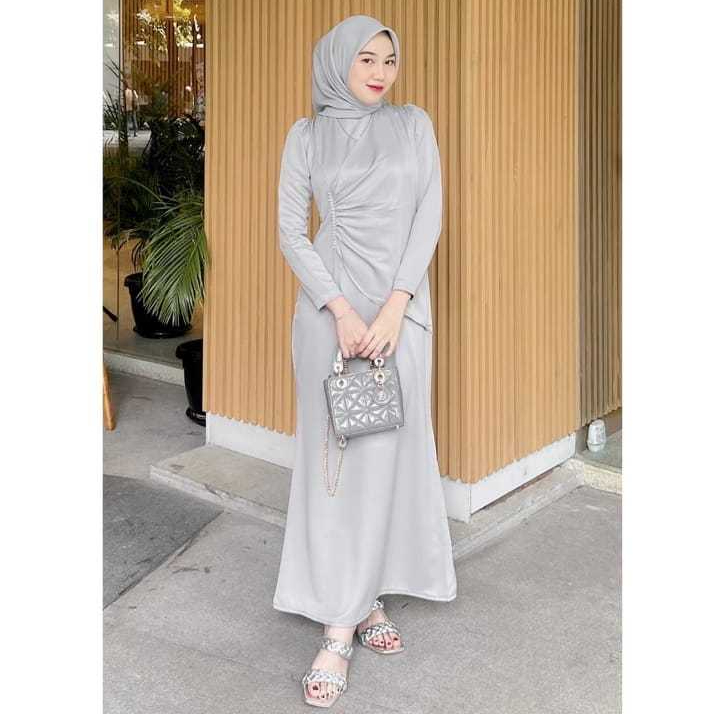 Maura GAMIS MAXI BRIDESMAID WOMEN& 39;S TOP PERCY DRESS SATIN SILK PREMIUM