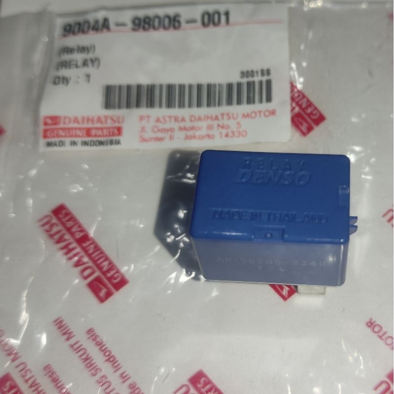 DENSO RELAY BLUE 4 LEGS ORIGINAL ของแท้ 100% DAIHATSU PACKAGING