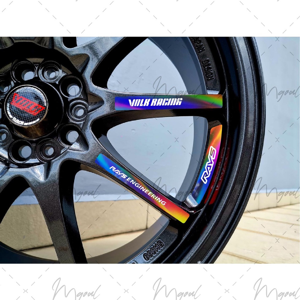 VOLK RACING Ce28 CR II CE28 SL เกรดสูง RIMS สติ๊กเกอร์รังสี Volk ขอบเปลี่ยนแหวน 15/16/17/18 นิ้วพิมพ
