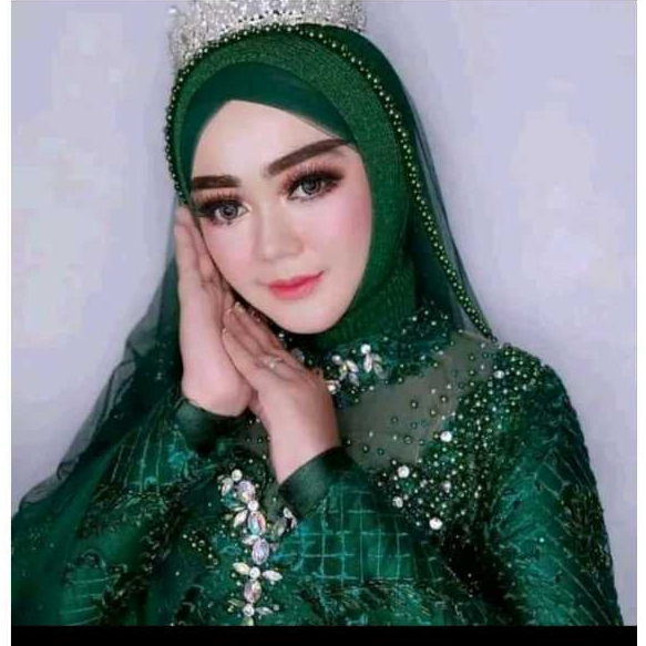 Slayer Veilเจ้าสาวMantenงานแต่งงานแฟชั่นอุปกรณ์เสริมชุดมุสลิมสําเร็จการศึกษาHijab akad manten Veilผู้หญิงMother-in-Lawหมั้นส่งเลื่อมธรรมดาลูกปัดมุกใหม่คุณภาพพรีเมี่ยมสวยเมื่อเพิ่มด้วยเข็มกลัด