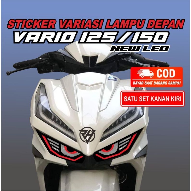 MATA Vario 125/150 สติ๊กเกอร์คิ้วไฟหน้า LED ใหม่ (คู่เดียวขวา/ซ้าย) รุ่นตา