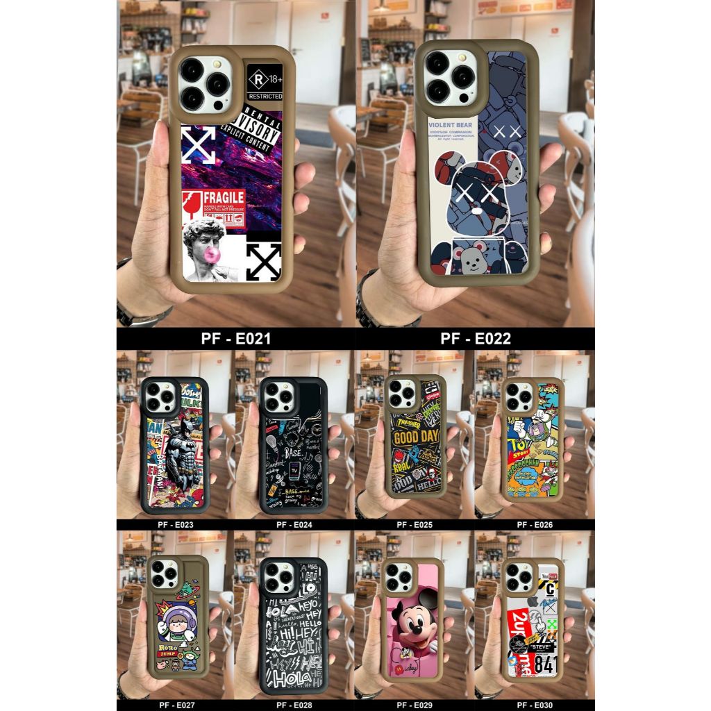 OPPO Reno 4/Reno 4F/Reno 5/Reno 5F/Reno 6/Reno 7 4G/Reno 8T CASE MOTIF CODE PF E21-E30 GM ACC