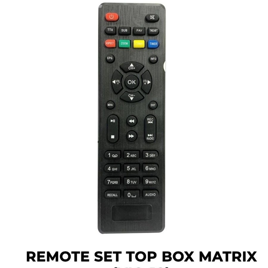 Remote STB SET TOP BOX DVB T2 MATRIX APPLE APPLE