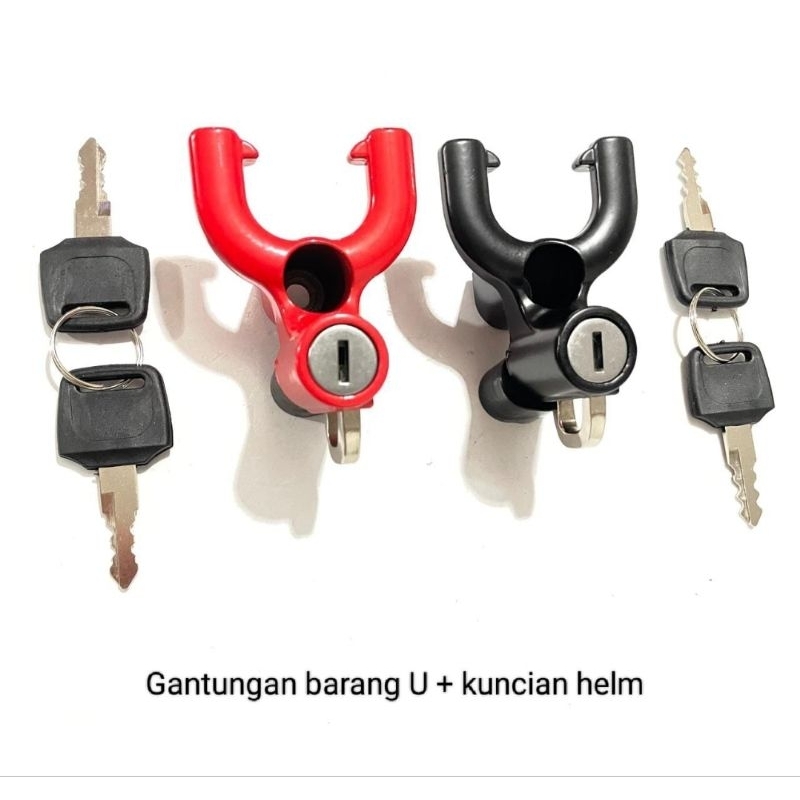 GANTUNGAN U PLES HELMET KEY / ที่แขวนสินค้าเป็ดสําหรับ pcx n max multi ples KEY อัตโนมัติ