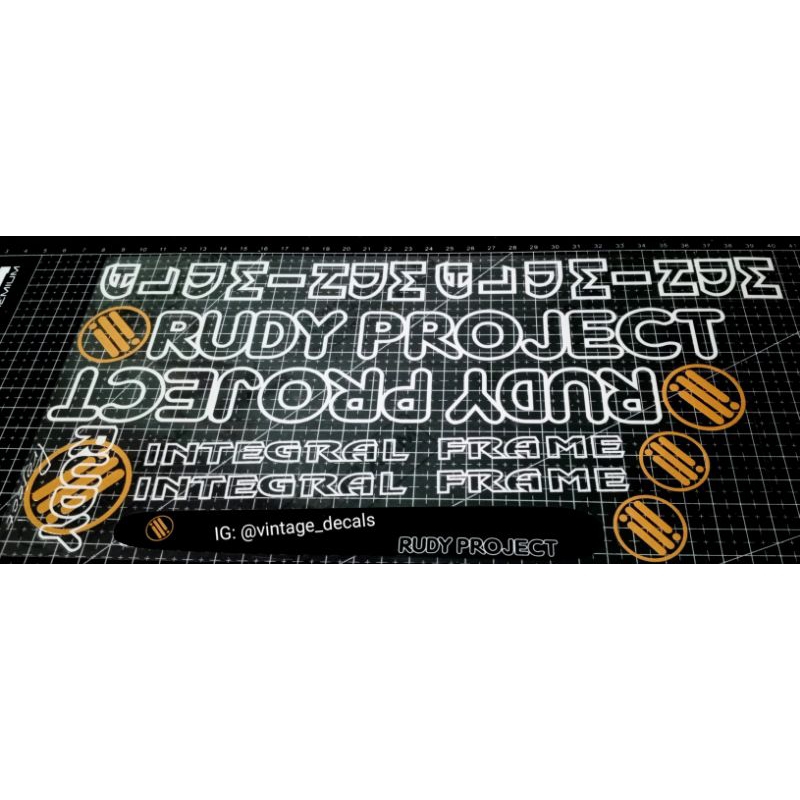 RUDY PROJECT สติ๊กเกอร์ติดจักรยานโครงอลูมิเนียมแบบรวม