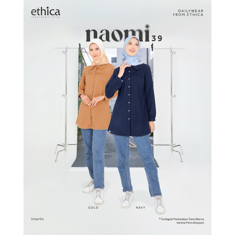 ETHICA NAOMI TOP 39 / NEVY & GOLD BLOUSE
