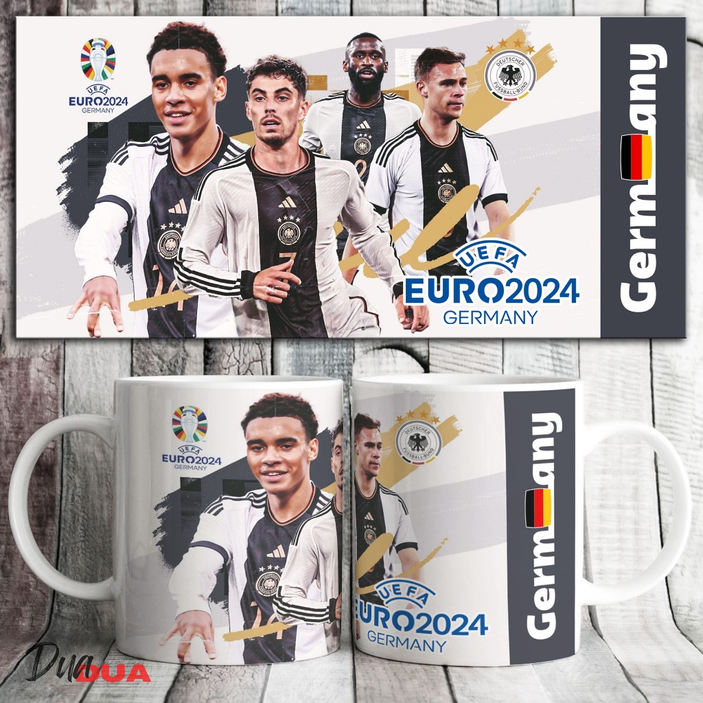 แก้วทีมชาติเยอรมัน แก้ว Euro Cup 2024 แก้วถ้วย Euro 2024 Germany National Team Squad