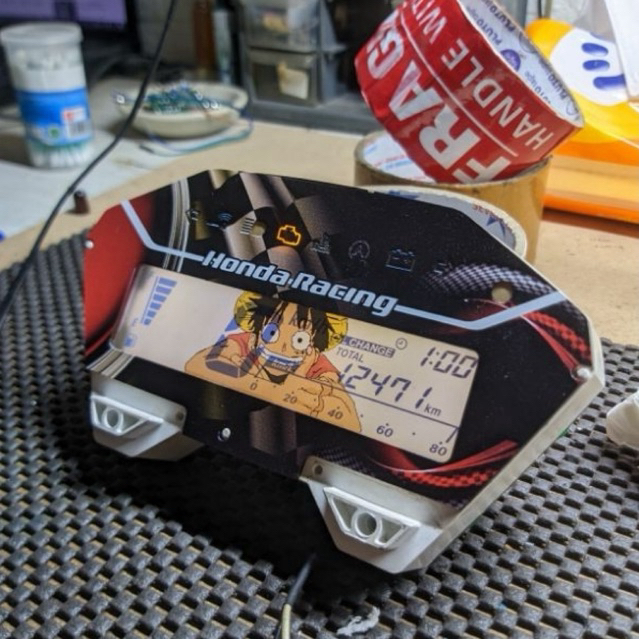 สติ๊กเกอร์วัดความเร็ว Lcd vario เวอร์ชั่นอนิเมะใหม่