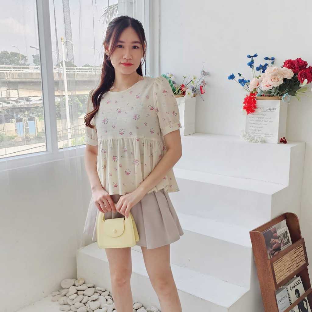 Hikari Blouse Flower Tops สําหรับผู้หญิง Oreca