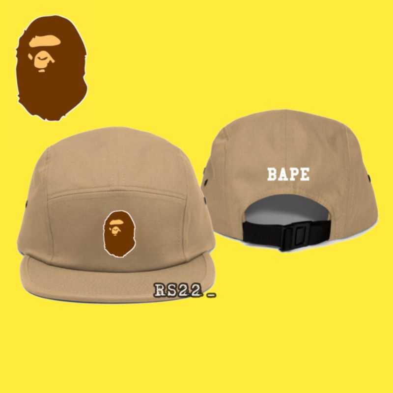 BAPE 5 PANEL HAT - FIVE PANEL SIX PANEL SNAPBACK HAT CAP DISTRO/A BATHING APE