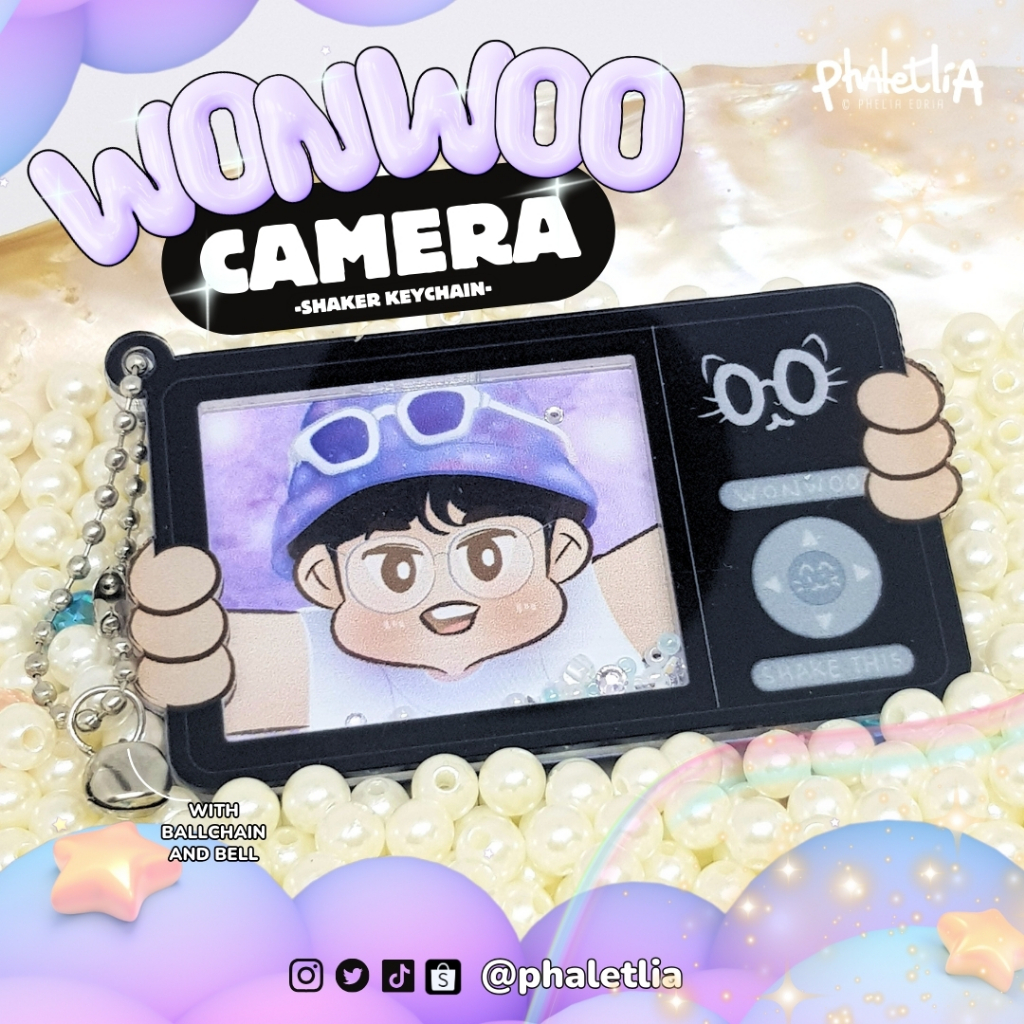 WONWOO SVT SHAKER KEYCHAIN แฟนเมด โดย phaletlia