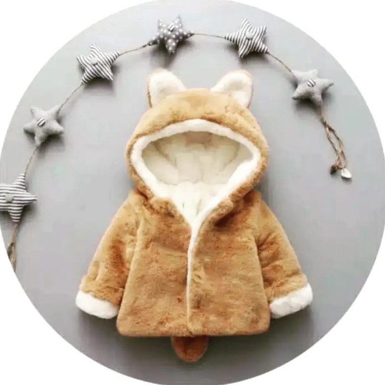 CODE C9K BABY GIRLS AND BOYS FUR JACKET THICK FUR JACKET สําหรับ 3 ปี CHILDREN นําเข้าคุณภาพ