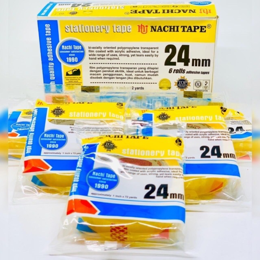 NACHI INSULATION 24mm X 72 YARD / CLEAR TRANSPARENT / 1 ชิ้น