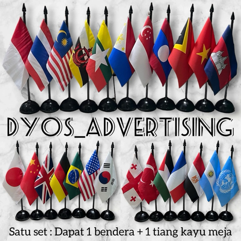 FLAG TABLE + พร้อมใช้ POLE