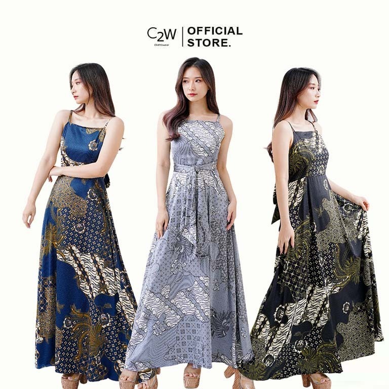 C2W Clothtowear Dress Multiways ผู้หญิงทุกขนาด SILK เสื้อผ้าผู้หญิง 662-YSY