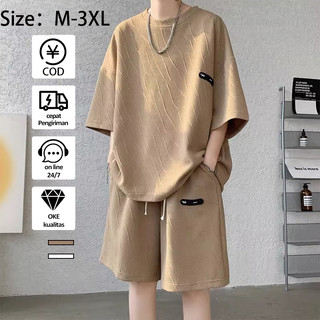 Setelan kaos pria Korean style nygman premium dewasa cowok Korea Selatan new Mode oversize baju