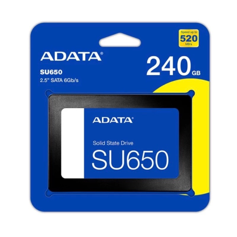 Ssd ภายใน ADATA SU650 Sata III 240Gb Nand