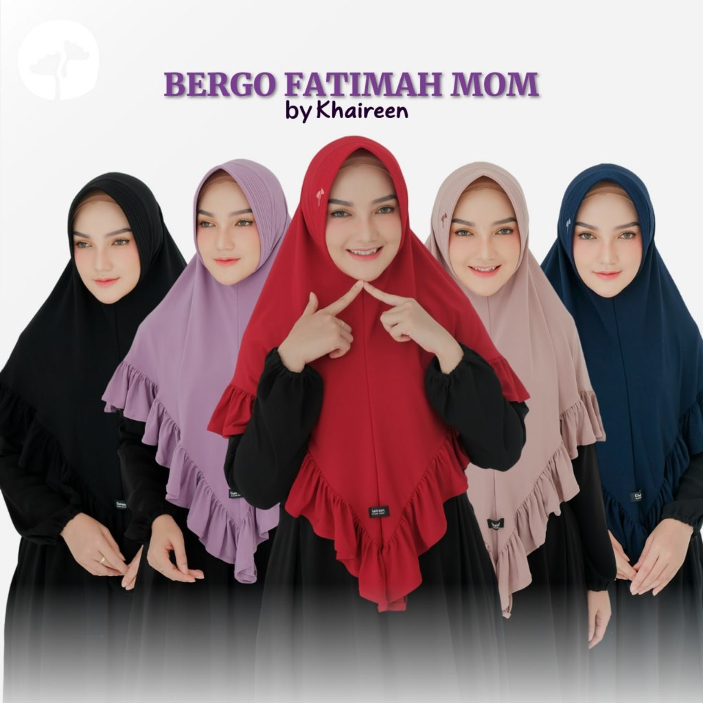 KHAIREEN Bergo Fatimah Mom Hijab Mom