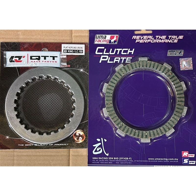 [READY] MX KING MXK Y15ZR ORIGINAL QTT & UMA RACING CLUTCH PLATE AND PLATE SET FOR RACING COMPETITIO
