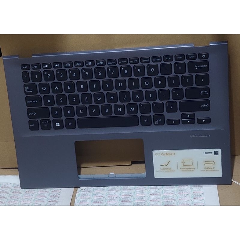 คีย์บอร์ดกรอบ Palmrest แล็ปท็อป Asus A412 X412UA A412D A412FL A412DA X412 ปกติ