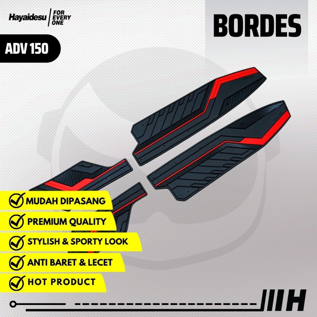 Hayidesu ADV 150 Step Floorrest พรมมอเตอร์ ADV 150 Bordes – คุณภาพระดับพรีเมียม