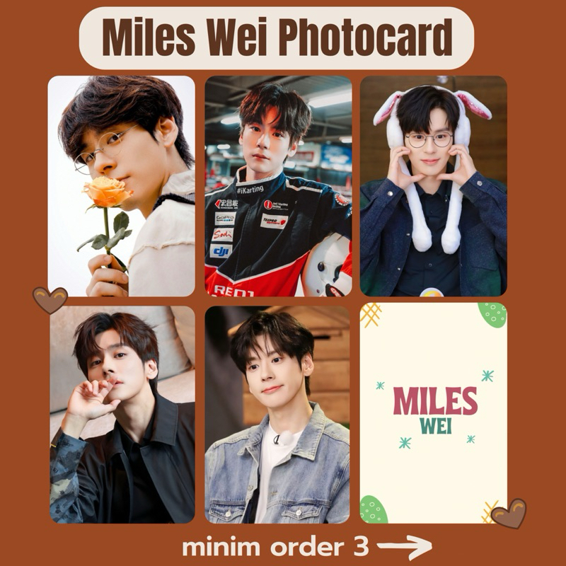 [Blessing] Photocard WEI ZHE MING MILES WEI นักแสดงภาษาจีนเท่านั้นสําหรับความรัก