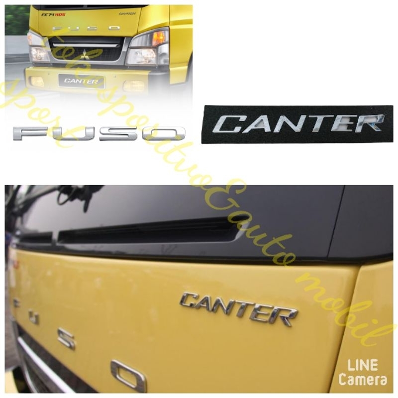 ใหม่ FUSO CANTER EURO4 CANTER โลโก้ด้านหน้า EMBLEM FUSO EURO4 ด้านหน้า CHROME
