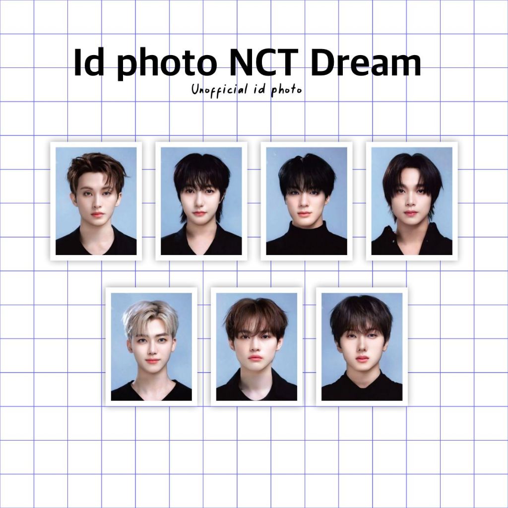 Nct Dream All Member Photo Id 3x4 cm unofficial