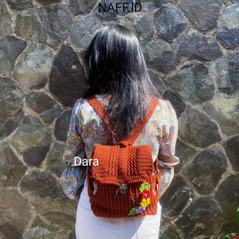 "Dara" Mini Knited Mini Backpack กระเป๋าเป้ขนาดเล็ก - NAFF.ID