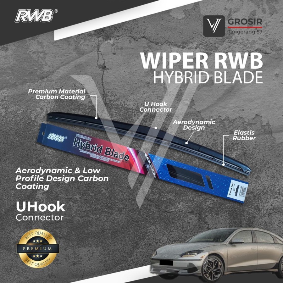 Ioniq 6 HYBRID RWB WIPER PAIR 2 ชิ้น