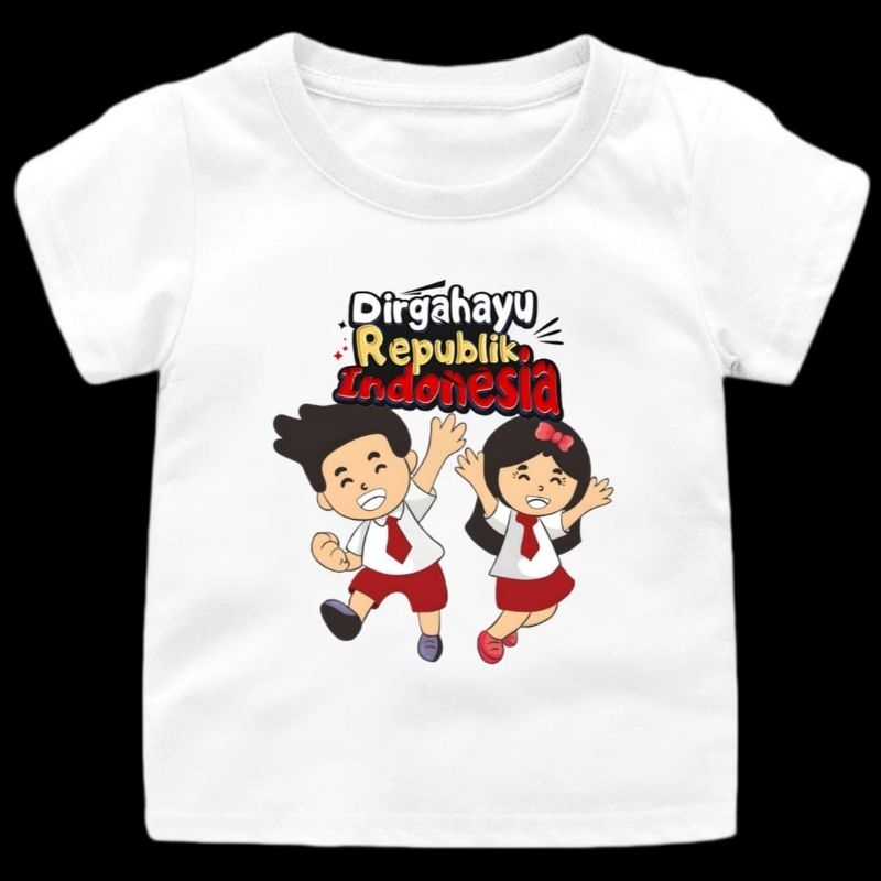 Nesia store เสื้อยืด August edition รุ่นสีขาว เด็กถึงผู้ใหญ่ วัสดุ TC Combed 28s