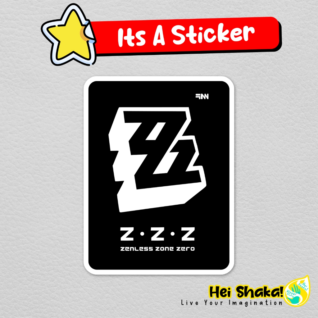 ZZZ Zenless Zone Zero Black Logo Sticker เกมเล่นเกมไวนิลสติกเกอร์กันน้ํา