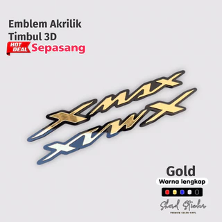 XMAX อะคริลิค Emblem นูน 3D yamaha XMAX โลโก้คู่นูนขวาและซ้าย