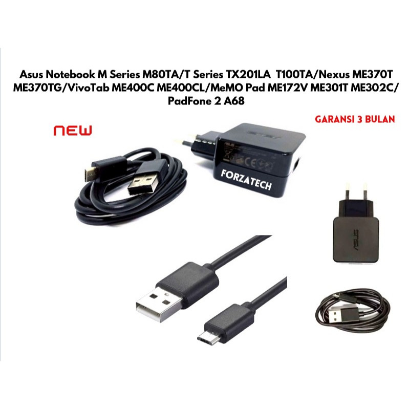 อะแดปเตอร์ 5V2A Asus Notebook M Series M80TA/T Series TX201LA T100TA/ Nexus ME370T ME370TG/VivoTab M