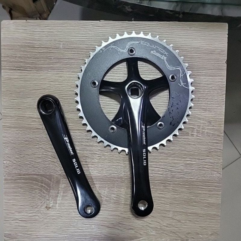 Crank Fixie Prowheel Solid alloy - Prowheel Lasco Full Aluminium - Crankset fixie Prowheel Lasco