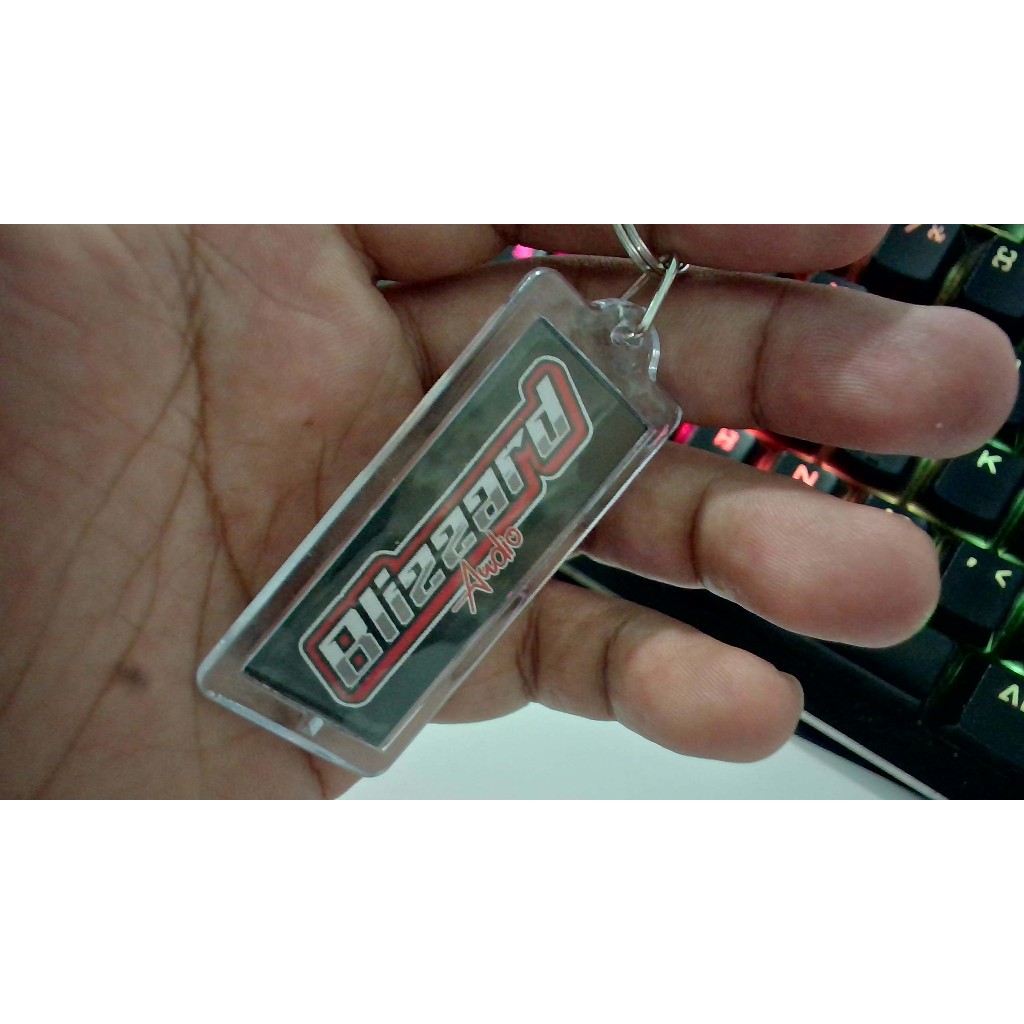 GANTUNGAN BLIZARD AUDIO LOGO KEYCHAIN BLIZARD AUDIO LOGO SOUND SYSTEM KEYCHAIN