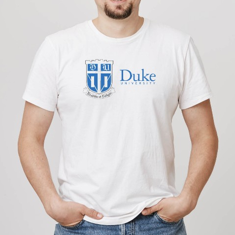 DUKE University Premium Cotton Combed เสื้อยืดแขนสั้นเสื้อผ้า