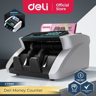 Deli Mesin Penghitung Uang / Money Counter Alat Hitung Uang Bill Counter CT990