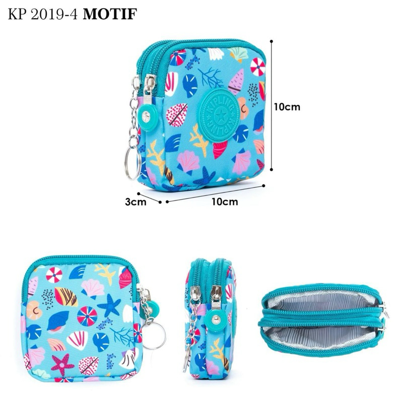 Coin Wallet (2res) KP 2019-4 Waterproof Nylon Motif/Souvenir Bag/Pouch Wallet/Headset Wallet